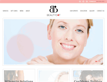 Tablet Screenshot of beautydotspa.com